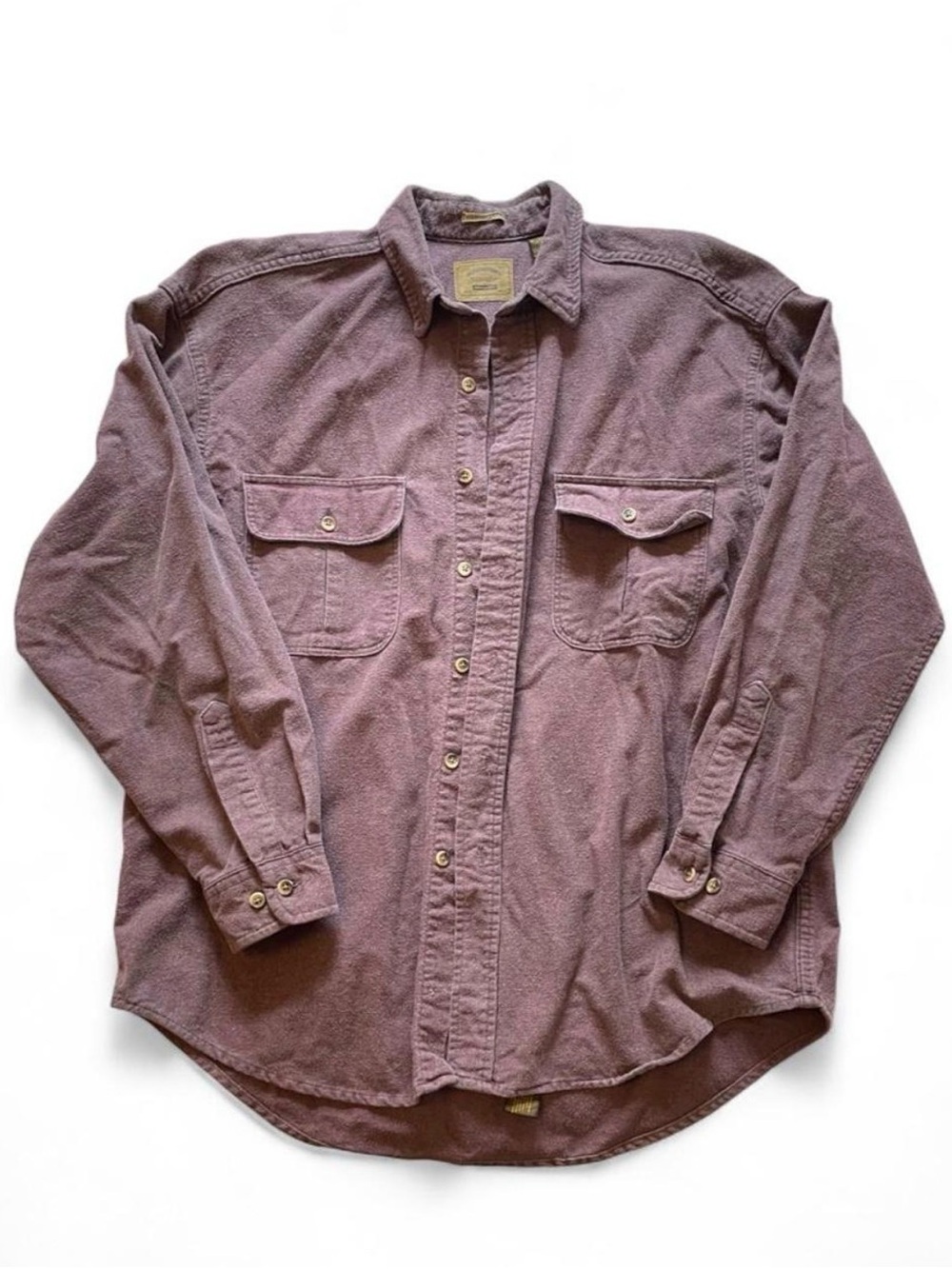 St. John's Bay Dusty Mauve Long-Sleeve Button-Down Shirt